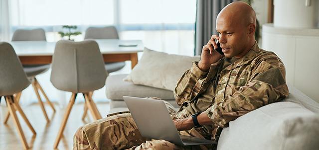 stock image of military man - @istockphoto.com